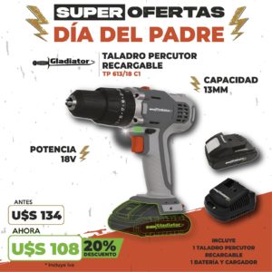 Taladro Percutor Atornillador Inalámbrico TP613/18C1